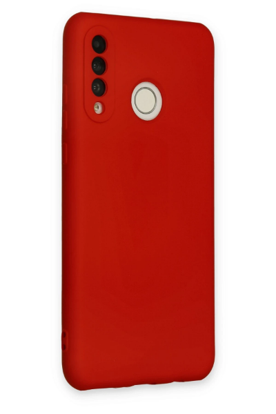Newface Huawei P30 Lite Kılıf Nano içi Kadife Silikon - Kırmızı resmi