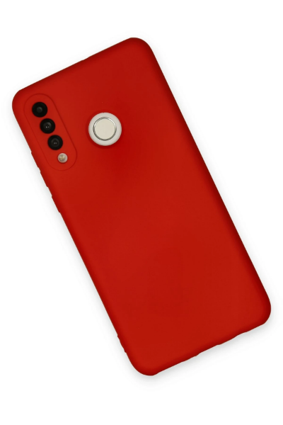 Newface Huawei P30 Lite Kılıf Nano içi Kadife Silikon - Kırmızı resmi