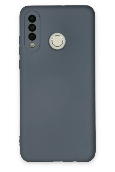 Newface Huawei P30 Lite Kılıf Nano içi Kadife Silikon - Gri resmi