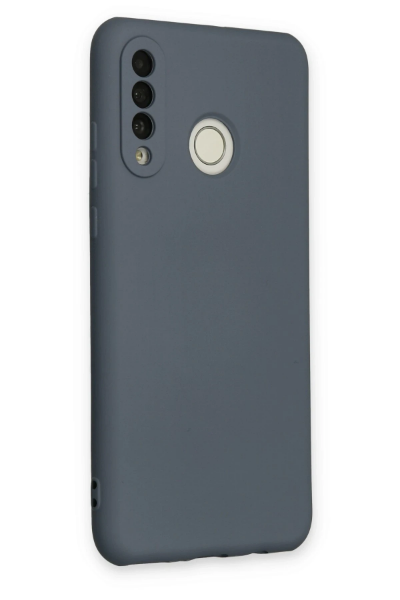 Newface Huawei P30 Lite Kılıf Nano içi Kadife Silikon - Gri resmi