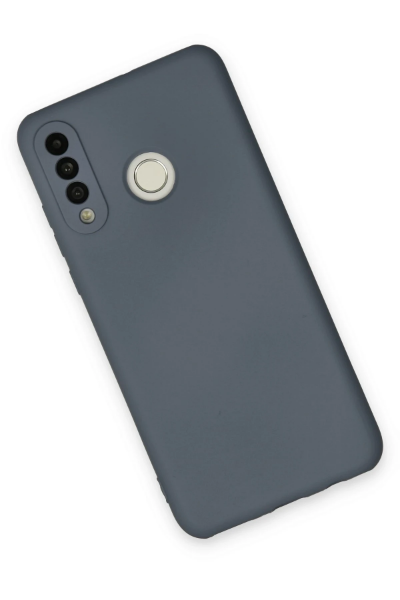 Newface Huawei P30 Lite Kılıf Nano içi Kadife Silikon - Gri resmi