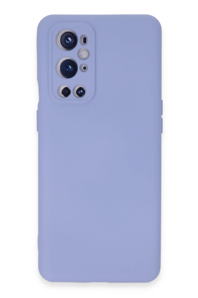 Newface One Plus 9 Pro Kılıf Nano içi Kadife Silikon - Mavi resmi