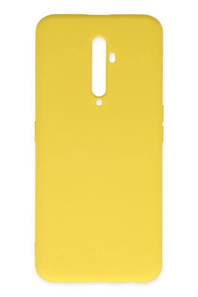 Newface Oppo Reno 2Z Kılıf Nano içi Kadife Silikon - Sarı resmi