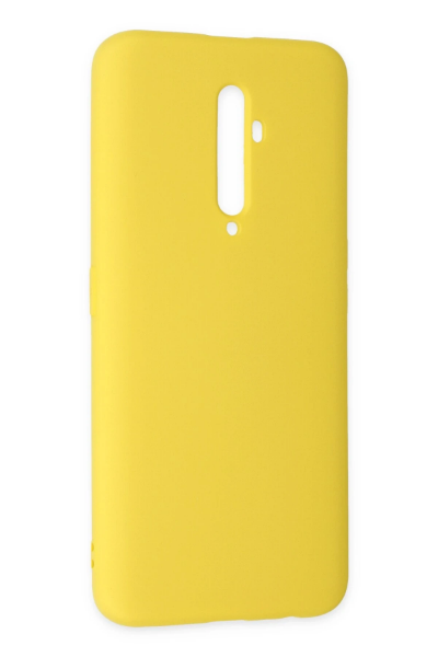Newface Oppo Reno 2Z Kılıf Nano içi Kadife Silikon - Sarı resmi