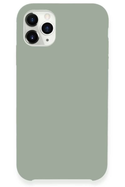 Newface iPhone 11 Pro Max Kılıf Lansman Legant Silikon - Açık Gri resmi