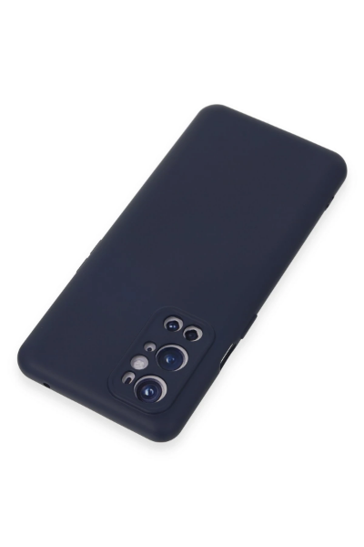 Newface One Plus 9 Pro Kılıf Nano içi Kadife Silikon - Lacivert resmi