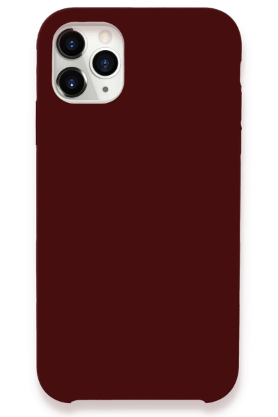 Newface iPhone 11 Pro Max Kılıf Lansman Legant Silikon - Bordo resmi