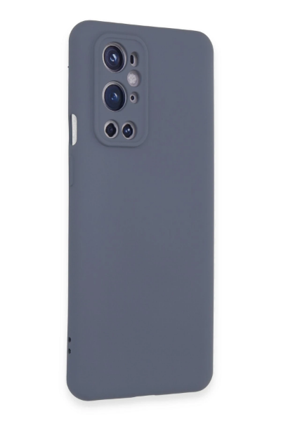 Newface One Plus 9 Pro Kılıf Nano içi Kadife Silikon - Gri resmi