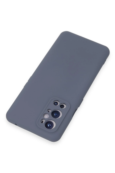 Newface One Plus 9 Pro Kılıf Nano içi Kadife Silikon - Gri resmi
