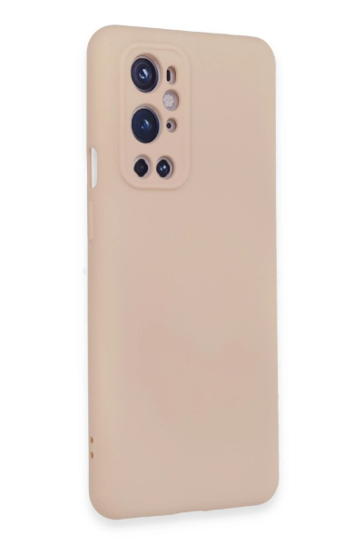 Newface One Plus 9 Pro Kılıf Nano içi Kadife Silikon - Pudra resmi