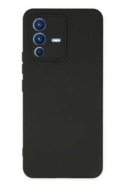 Newface Vivo V23 5G Kılıf Nano içi Kadife Silikon - Siyah resmi