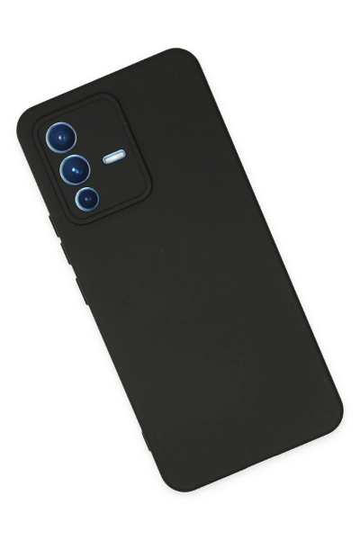 Newface Vivo V23 5G Kılıf Nano içi Kadife Silikon - Siyah resmi