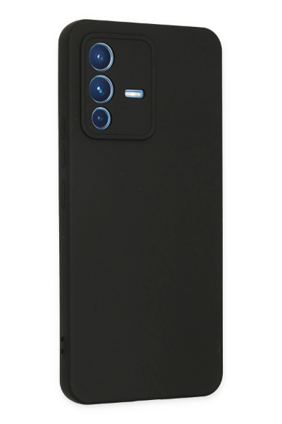 Newface Vivo V23 5G Kılıf Nano içi Kadife Silikon - Siyah resmi
