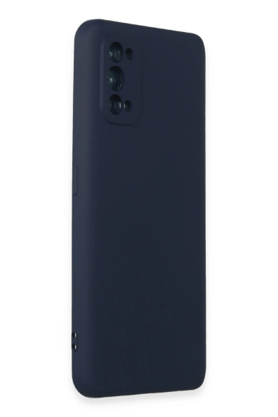 Newface Realme 7 Pro Kılıf Nano içi Kadife Silikon - Lacivert resmi