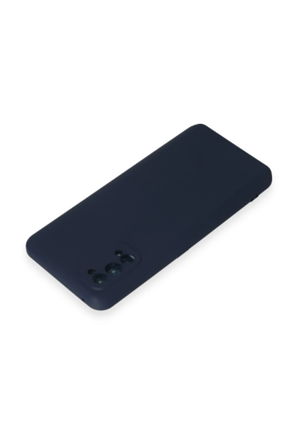Newface Realme 7 Pro Kılıf Nano içi Kadife Silikon - Lacivert resmi
