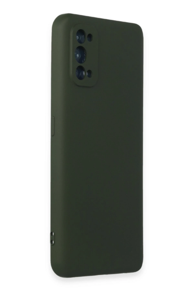 Newface Realme 7 Pro Kılıf Nano içi Kadife Silikon - Koyu Yeşil resmi