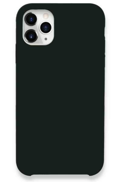 Newface iPhone 11 Pro Max Kılıf Lansman Legant Silikon - Koyu Yeşil resmi