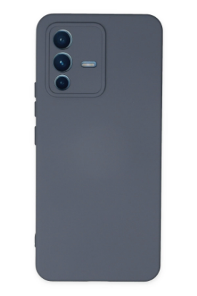 Newface Vivo V23 5G Kılıf Nano içi Kadife Silikon - Gri resmi