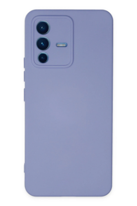 Newface Vivo V23 5G Kılıf Nano içi Kadife Silikon - Lila resmi