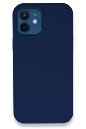 Newface iPhone 12 Kılıf Lansman Legant Silikon - Lacivert resmi