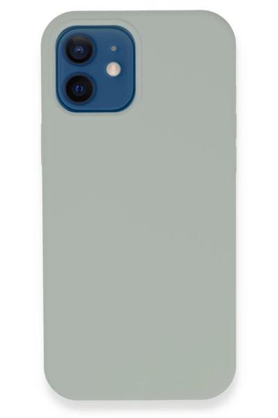 Newface iPhone 12 Kılıf Lansman Legant Silikon - Açık Gri resmi