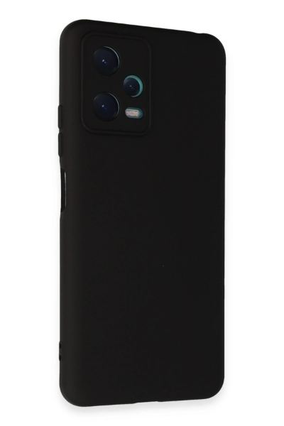 Newface Xiaomi Redmi Note 12 5G Kılıf Nano içi Kadife Silikon - Siyah resmi