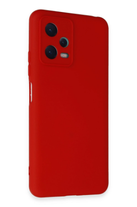 Newface Xiaomi Redmi Note 12 5G Kılıf Nano içi Kadife Silikon - Kırmızı resmi