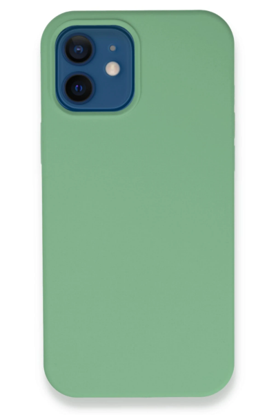 Newface iPhone 12 Kılıf Lansman Legant Silikon - Yeşil resmi