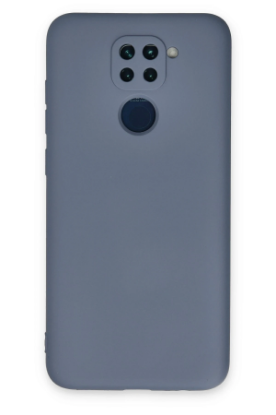 Newface Xiaomi Redmi Note 9 Kılıf Nano içi Kadife Silikon - Gri resmi