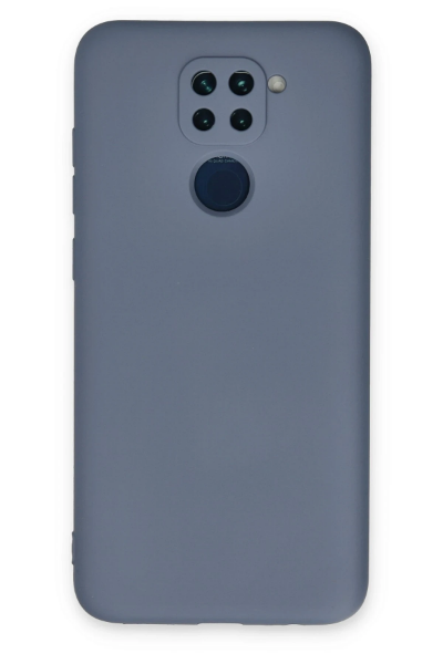 Newface Xiaomi Redmi Note 9 Kılıf Nano içi Kadife Silikon - Gri resmi