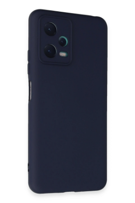 Newface Xiaomi Redmi Note 12 5G Kılıf Nano içi Kadife Silikon - Lacivert resmi