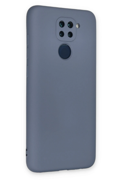 Newface Xiaomi Redmi Note 9 Kılıf Nano içi Kadife Silikon - Gri resmi