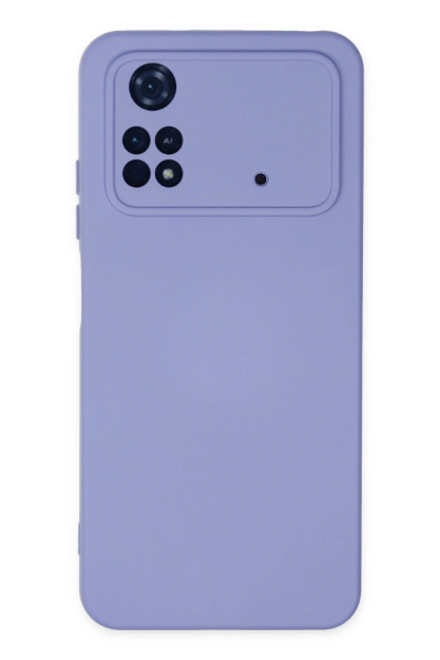 Newface Xiaomi Poco M4 Pro 4G Kılıf Nano içi Kadife Silikon - Lila resmi