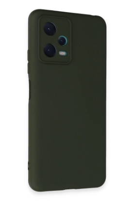 Newface Xiaomi Redmi Note 12 5G Kılıf Nano içi Kadife Silikon - Koyu Yeşil resmi