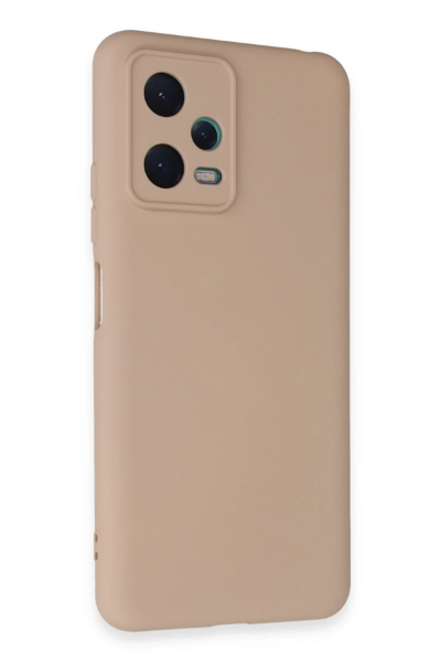 Newface Xiaomi Redmi Note 12 5G Kılıf Nano içi Kadife Silikon - Pudra resmi