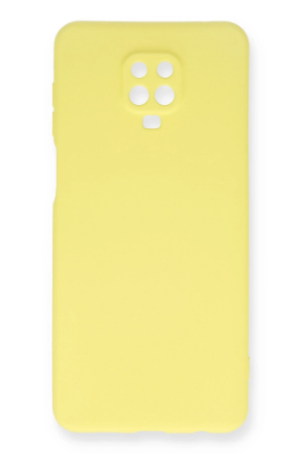 Newface Xiaomi Redmi Note 9 Pro Kılıf Nano içi Kadife Silikon - Sarı resmi