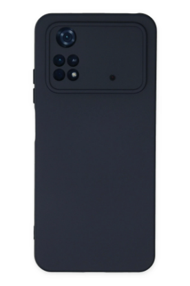 Newface Xiaomi Poco M4 Pro 4G Kılıf Nano içi Kadife Silikon - Lacivert resmi