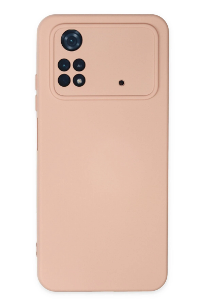 Newface Xiaomi Poco M4 Pro 4G Kılıf Nano içi Kadife Silikon - Pudra resmi