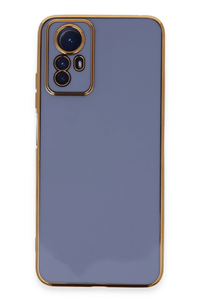 Newface Xiaomi Redmi Note 12S Kılıf Volet Silikon - Mavi resmi