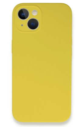 Newface iPhone 13 Mini Kılıf Lansman Legant Silikon - Sarı resmi