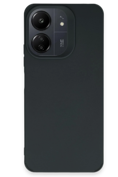 Newface Xiaomi Redmi 13C Kılıf Petro Silikon - Siyah resmi