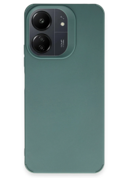 Newface Xiaomi Redmi 13C Kılıf Petro Silikon - Koyu Yeşil resmi