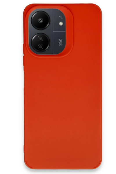 Newface Xiaomi Redmi 13C Kılıf Petro Silikon - Kırmızı resmi