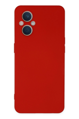 Newface Oppo Reno 7 Lite Kılıf Nano içi Kadife Silikon - Kırmızı resmi