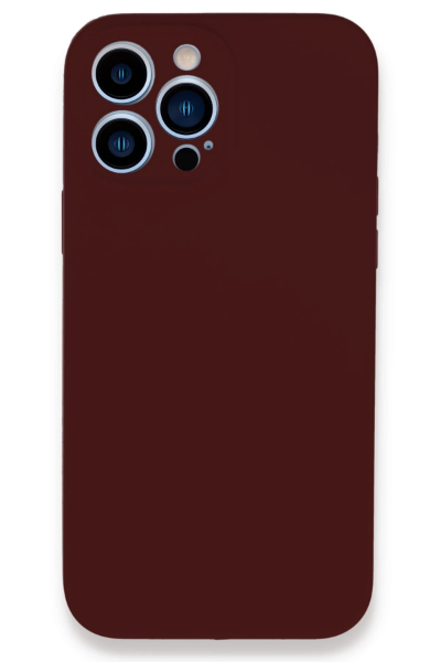Newface iPhone 13 Pro Kılıf Lansman Legant Silikon - Bordo resmi