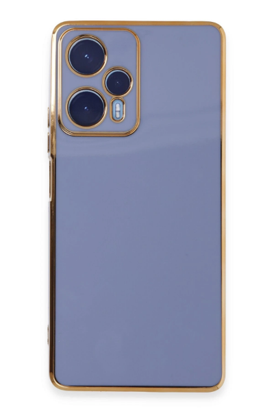 Newface Xiaomi Poco F5 Kılıf Volet Silikon - Mavi resmi