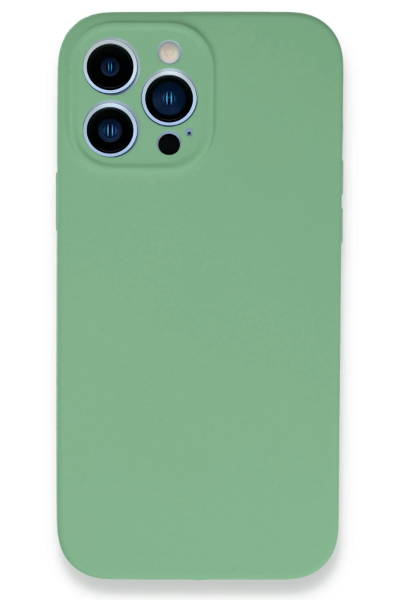 Newface iPhone 13 Pro Kılıf Lansman Legant Silikon - Yeşil resmi