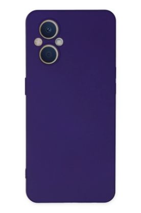 Newface Oppo Reno 7 Lite Kılıf Nano içi Kadife Silikon - Mor resmi