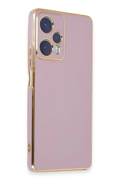 Newface Xiaomi Poco F5 Kılıf Volet Silikon - Mor resmi