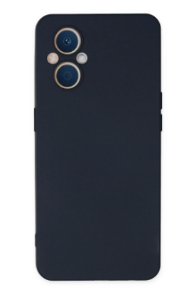 Newface Oppo Reno 7 Lite Kılıf Nano içi Kadife Silikon - Lacivert resmi